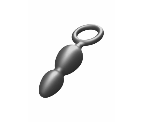 TOYJOY The Plugger 2 Balls Plug Silicone Metallic Finish 12 cm