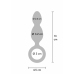 TOYJOY The Plugger 2 Balls Plug Silicone Metallic Finish 12 cm