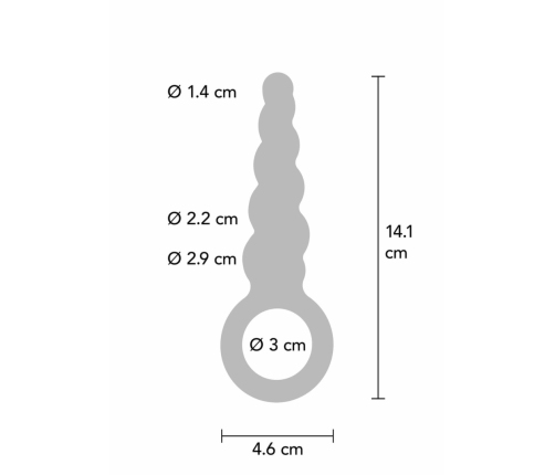 TOYJOY The Screw Plug Silicone Metallic Finish Medium Plug 8713221833075