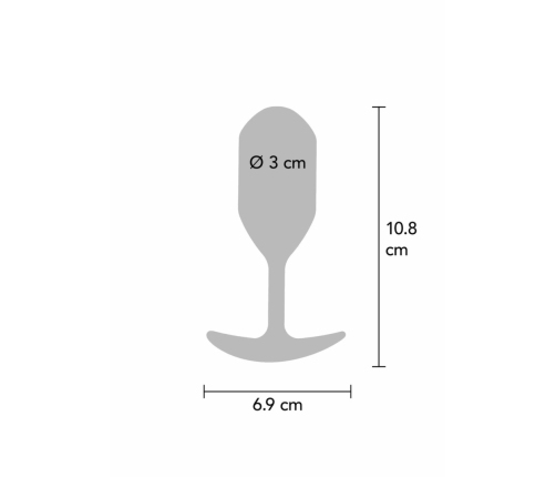 ToyJoy The Player Silicone Weighted Plug 106g Black 11cm