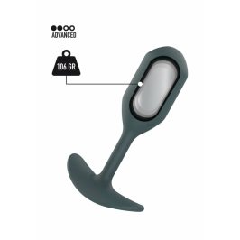 ToyJoy The Player Silicone Weighted Plug 106g Black 11cm