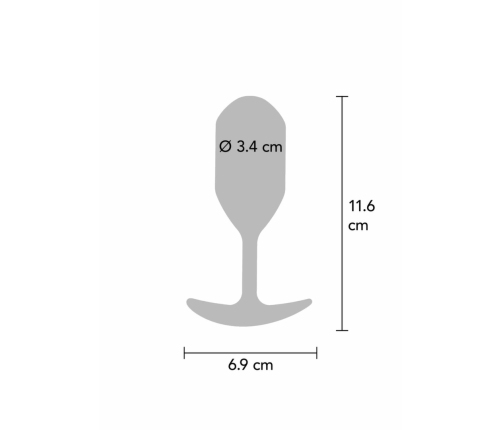 ToyJoy The Athlete Silicone Weighted Plug 12cm 230g Black