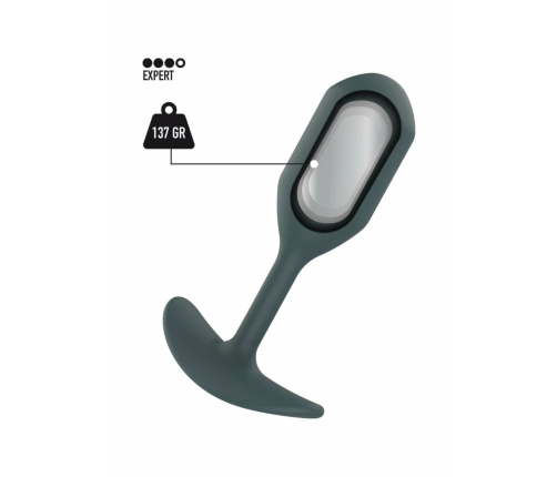 ToyJoy The Athlete Silicone Weighted Plug 12cm 230g Black