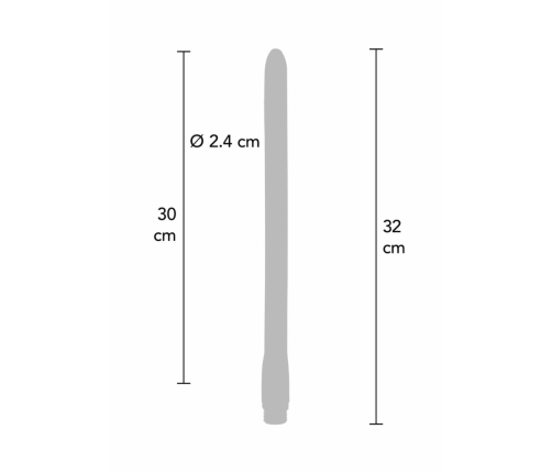 Buttocks The Surge Anal Douche 30 cm Flexible Silicone Hygiene Hose