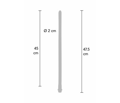 The Gusher Anal Douche 45 cm Flexible Silicone Hygiene Hose