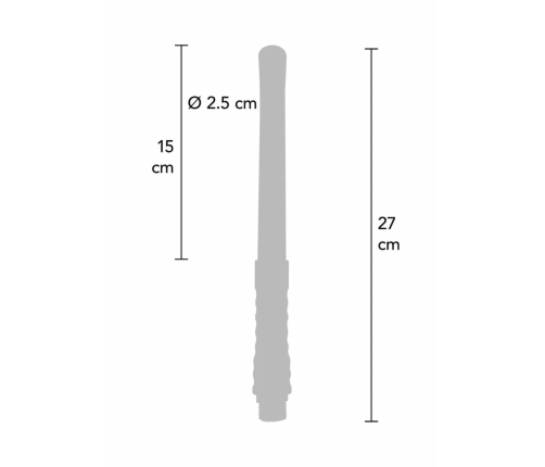 Buttocks The Geyser Anal Douche 15 cm - Flexible Silicone Hygiene Nozzle