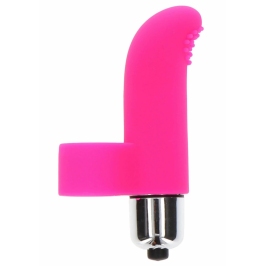 Tickle Pleaser Mini Silicone Finger Massager, 1-Speed, Purple