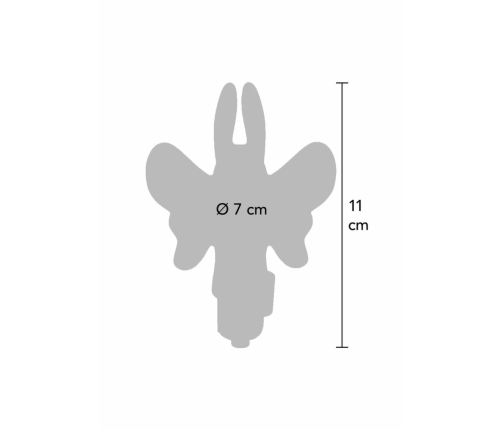 Butterfly Pleaser Mini Silicone Finger Massager, 1 Speed, Pink