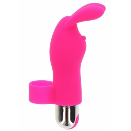 Bunny Pleaser Rechargeable Mini Silicone Finger Massager USB 7 Modes