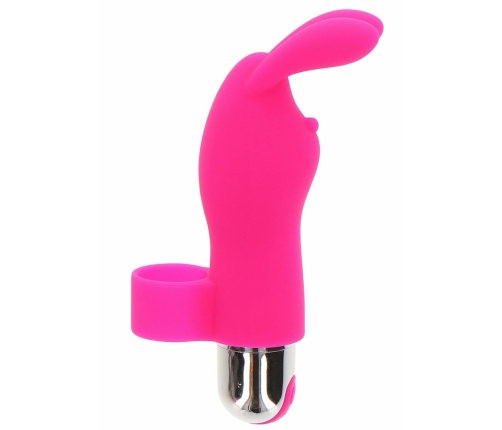 Bunny Pleaser Rechargeable Mini Silicone Finger Massager USB 7 Modes