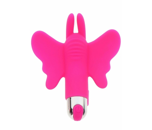 Butterfly Pleaser Rechargeable Mini Silicone Finger Massager 7 Modes