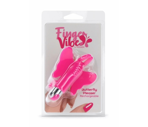 Butterfly Pleaser Rechargeable Mini Silicone Finger Massager 7 Modes