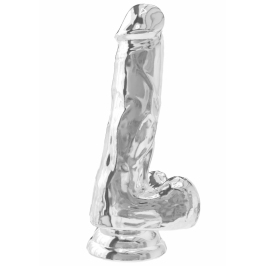 TOYJOY Get Real Clear Dildo TPE 16 cm - Transparent, Flexible Model