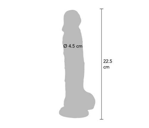 TOYJOY Get Real Clear TPE Model 22.5 cm Transparent Intimate Device