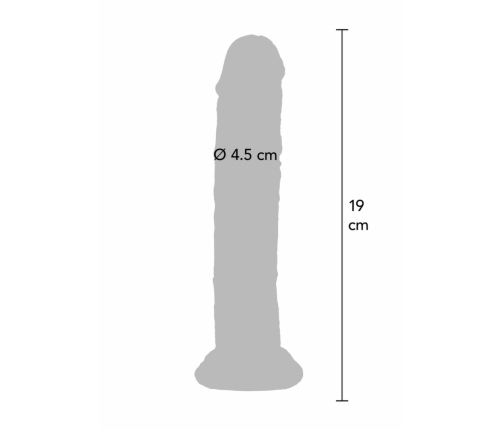TOYJOY Get Real Clear Dong TPE 19 cm Transparent Model