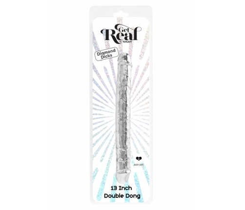 TOYJOY Get Real Clear Double Dong TPE 34.5 cm Transparent Model