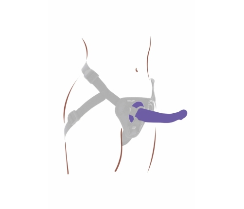 Get Real Harness Dong Silicone M - Anatomical Silicone Attachment