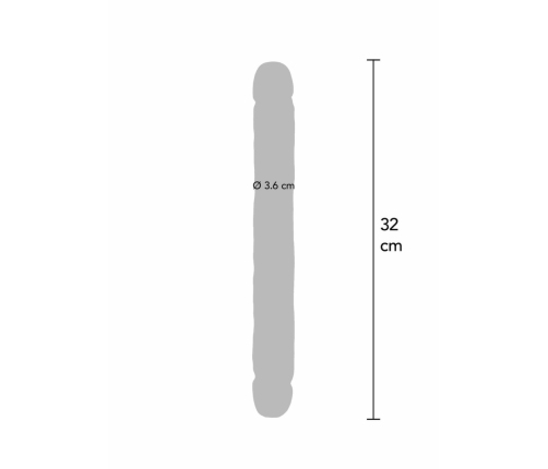 TOYJOY Get Real Double Dong PVC 32 cm - Dual-Ended Flexible Model
