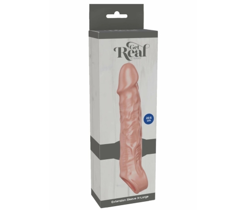 TOYJOY Get Real Extension Sleeve XL TPE 22.5 cm Transparent