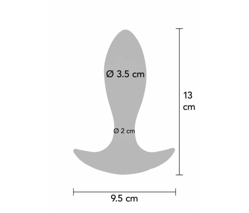 TOYJOY The Brave Vibrating Anal Plug Remote Control Silicone Black