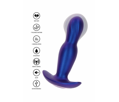 TOYJOY The Stout Inflating Plug with Remote, 7 Modes, Black