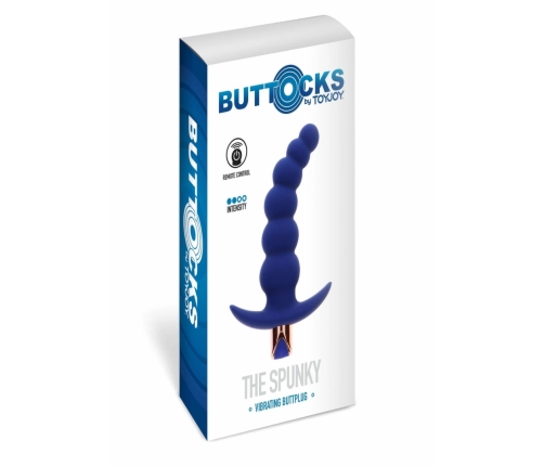 TOYJOY The Spunky Vibrating Anal Plug with Remote Control, Black