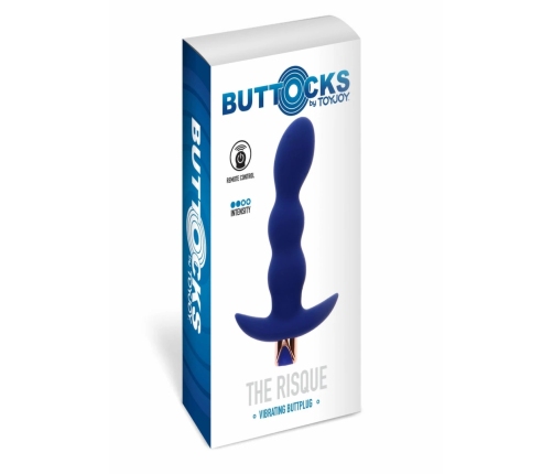 TOYJOY The Risque Vibrating Anal Plug with Remote Control, Black