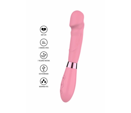 TOYJOY Pop Supreme Vibrator Silicone USB Rechargeable Pink