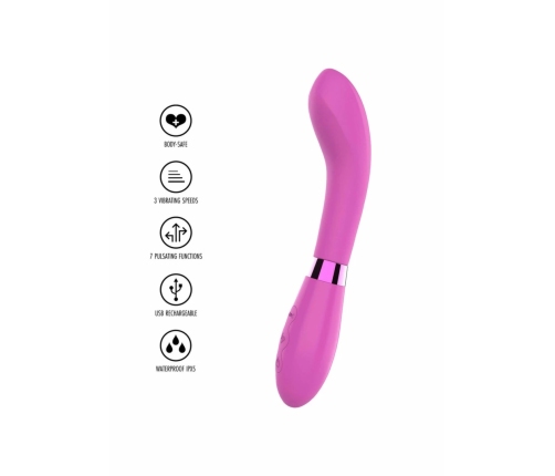 TOYJOY Milkshake Dance Vibrator Flexible Silicone USB Rechargeable Pink