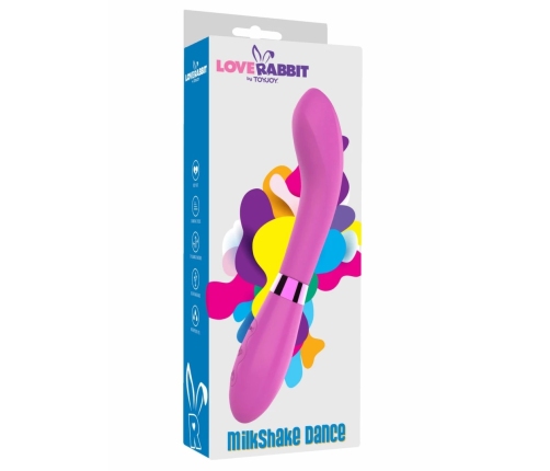 TOYJOY Milkshake Dance Vibrator Flexible Silicone USB Rechargeable Pink