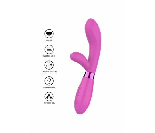 TOYJOY Jingle Fiesta Vibrator Silicone USB 7 Modes Pink