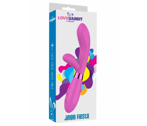 TOYJOY Jingle Fiesta Vibrator Silicone USB 7 Modes Pink