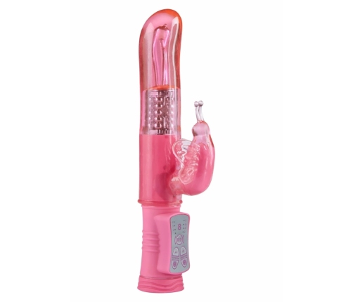 TOYJOY Happy Hugging Butterfly Dual Motor Vibrator, 8 Modes, Pink