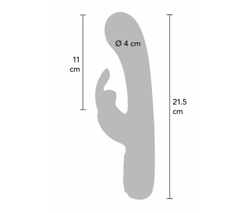 Love Rabbit Exciting Rabbit Vibrator Silicone 7 Modes USB Pink