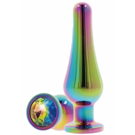 TOYJOY Twilight Bum Bijou Large Aluminium Plug with Rainbow Jewel