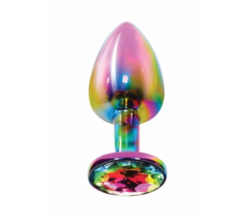 TOYJOY Twilight Booty Jewel Medium Aluminium Plug with Rainbow Gem