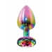 TOYJOY Twilight Booty Jewel Medium Aluminium Plug with Rainbow Gem