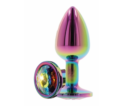 TOYJOY Twilight Booty Jewel Medium Aluminium Plug with Rainbow Gem