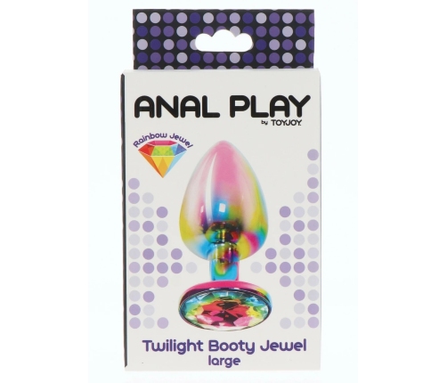 TOYJOY Twilight Booty Jewel Large Rainbow Aluminium Plug