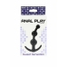 TOYJOY Sweet Sensation Silicone Beaded Plug with Flared Base Black