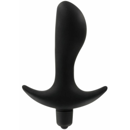TOYJOY Private Dancer Silicone Vibrating Plug with Flared Base Black