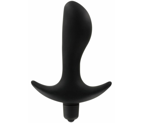 TOYJOY Private Dancer Silicone Vibrating Plug with Flared Base Black