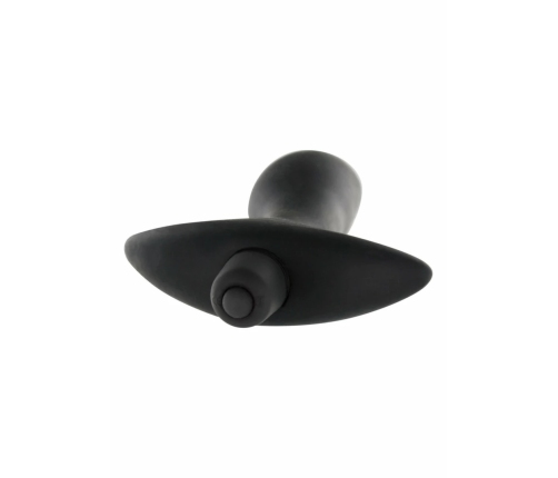 TOYJOY Private Dancer Silicone Vibrating Plug with Flared Base Black