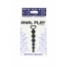 TOYJOY Bottom Beads Silicone Flexible Anal Chain 6 Beads Black