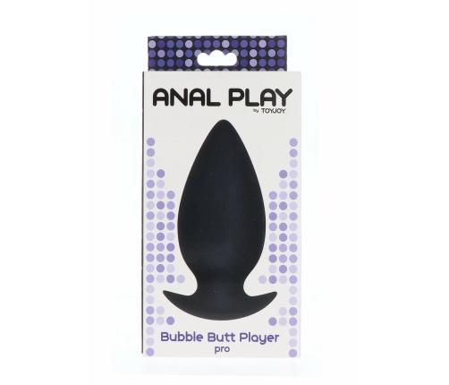 TOYJOY Bubble Butt Player Pro Silicone Plug Large Black 8713221467652