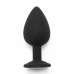 TOYJOY Diamond Booty Jewel Large Silicone Plug with Gemstone Accent