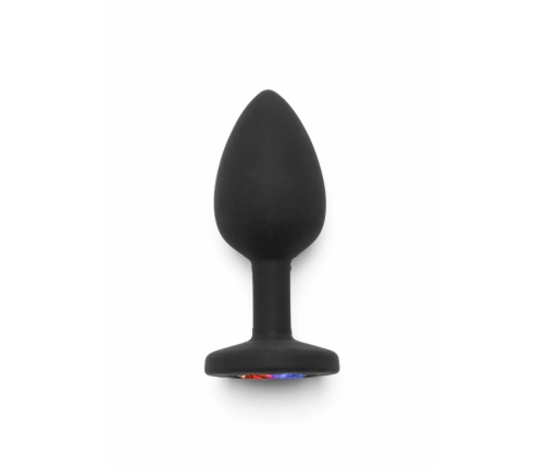 TOYJOY Rainbow Booty Jewel Small Silicone Plug with Multicolor Gem