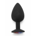 TOYJOY Rainbow Booty Jewel Large Silicone Plug with Multicolor Gem