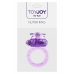 Flutter Ring Vibrating Silicone Intimate Device Black Adjustable