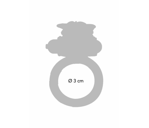 Flutter Ring Vibrating Silicone Intimate Device Black Adjustable